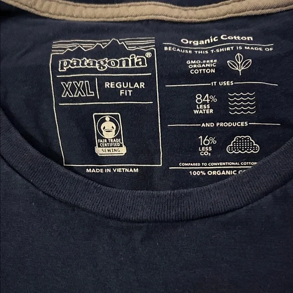 Patagonia Dark Blue Tee with Vibrant Graphic - Picture 3 of 3